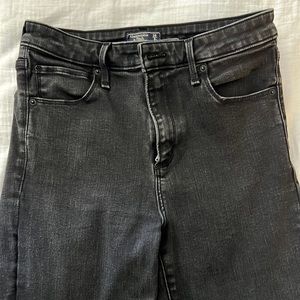 Abercrombie Simone High-Rise Super Skinny Jegging, Size 28, 6 R, Washed Black